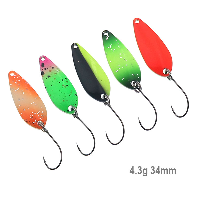 Fishing Spoon 4.3g 34mm UV Col - Fishing Lure Spoon ulasan dan harga