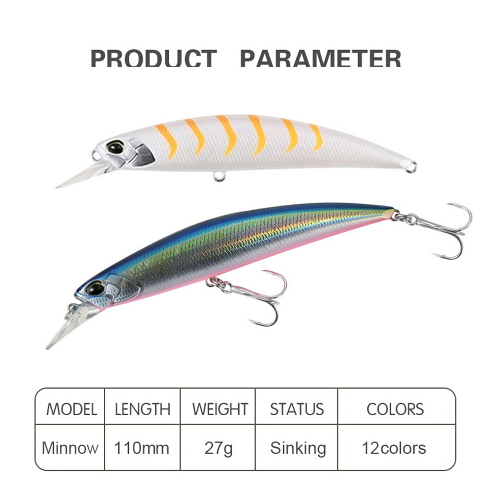 11cm 27g Fishing Lure Minnow W - Fishing Lure Jerkbait ulasan dan harga
