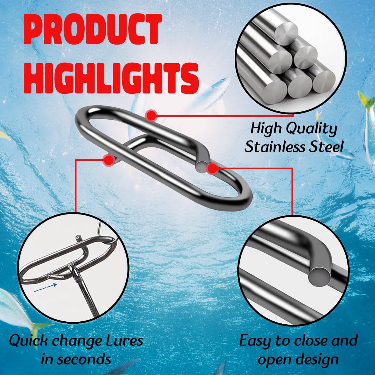 9KM Fishing Snap Kit 110pcs Po - Fishing Lure Accessories ulasan dan harga