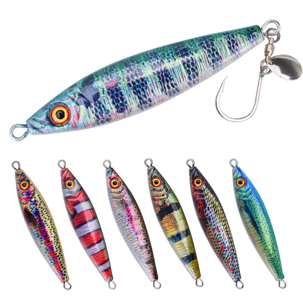 Metal Jig Lure With Spinning B - Fishing Lure Buzzbait ulasan dan harga