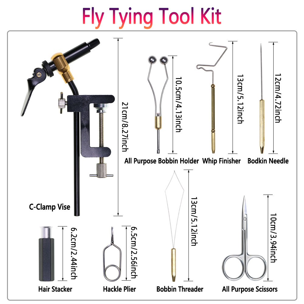 8pc/Set Hardened Steel C-Clamp - Fishing Lure Accessories ulasan dan harga